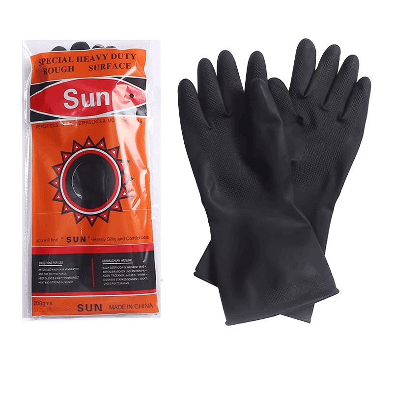 RUKAVICA GUMENA CRNA