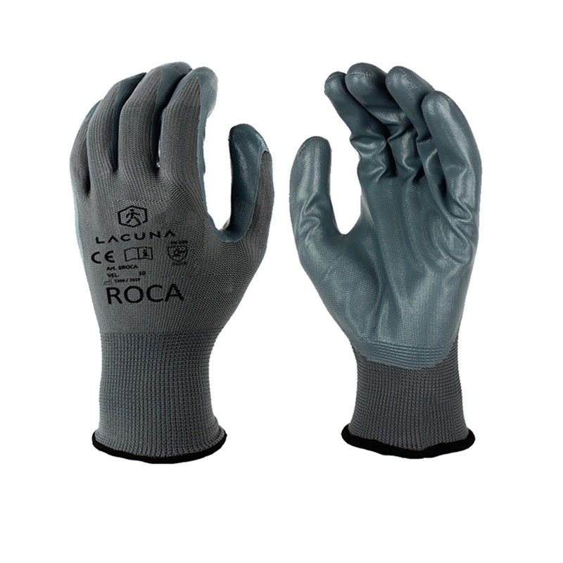 RUKAVICA SIVA NITRIL ROCA